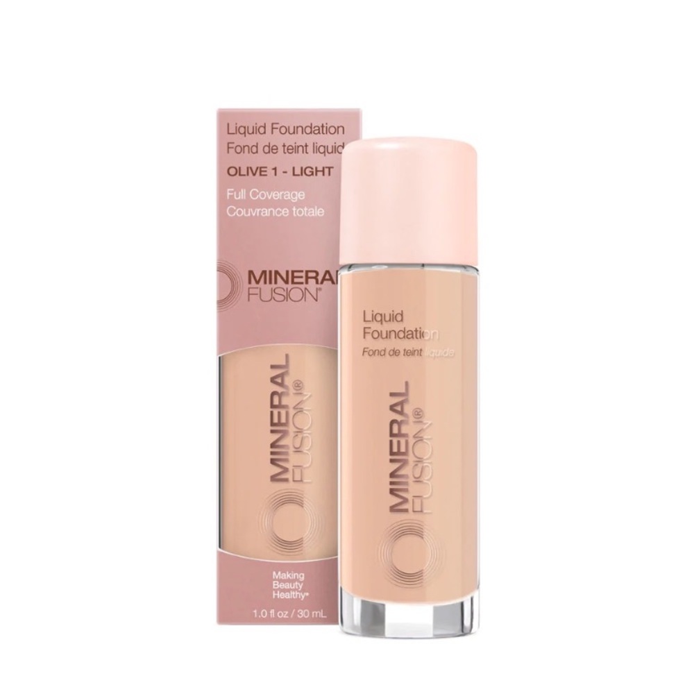 💎 Mineral Fusion Age-Defying Liquid Foundation in Shade Olive 1 Fair Full-Size